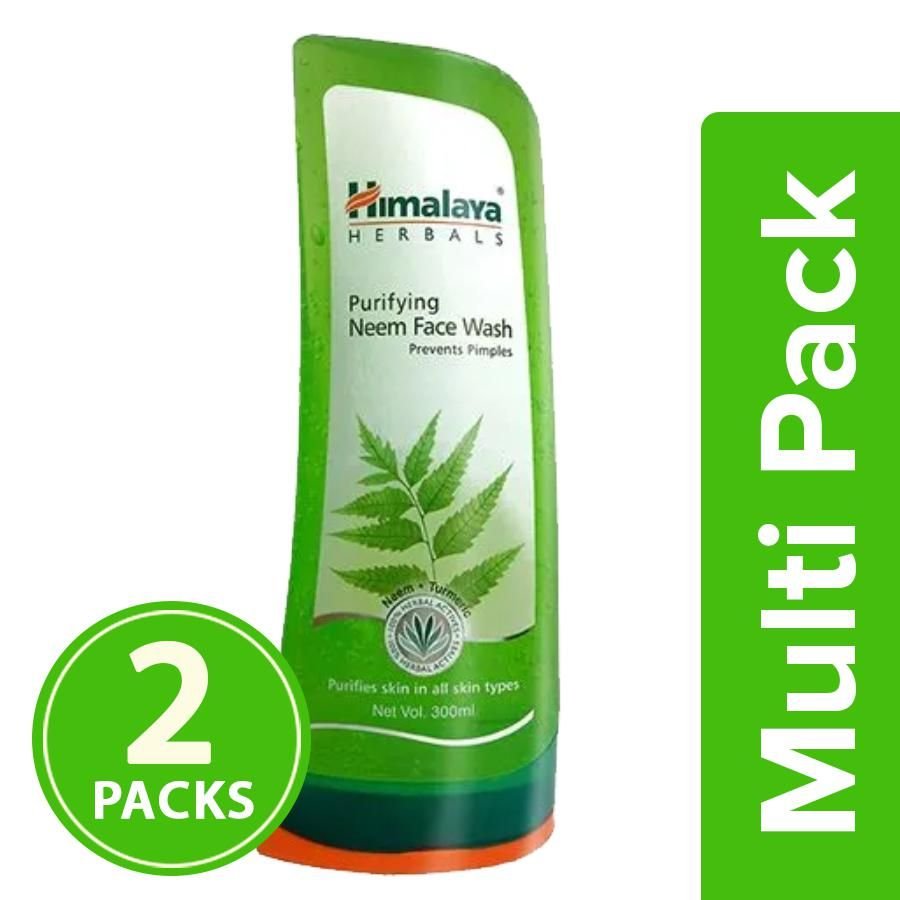 Himalaya Purifying Neem Face Wash, 2x300 ml Multipack