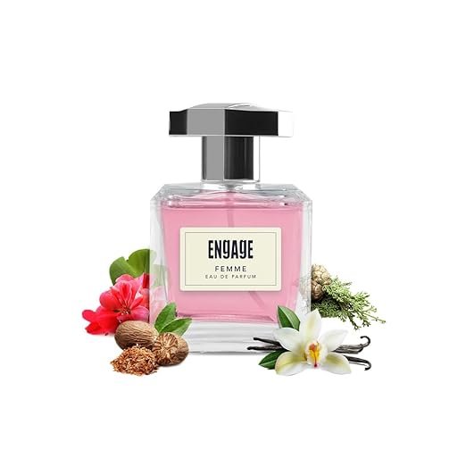 Engage Femme Eau De Parfum for Women, Citrus and Floral Fragrance Scent, Skin Friendly Perfume for Women, 100ml