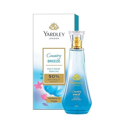 Yardley London Country Breeze Perfume Spray Floral Fruity Scent| 90% Naturally Derived| Verbena & Tulips Perfume For Women| 100Ml