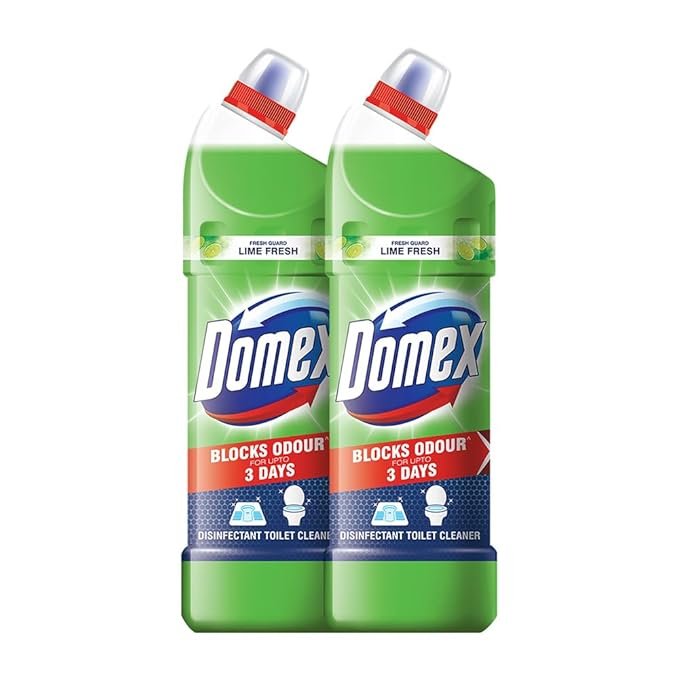 Domex FreshGuard Toilet Cleaner,Lime Fresh, 750 ml (Pack of 2)