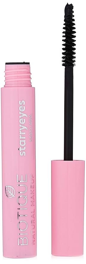 Biotique Natural Makeup Starryeyes Mascara, Ebony Black, 8ml