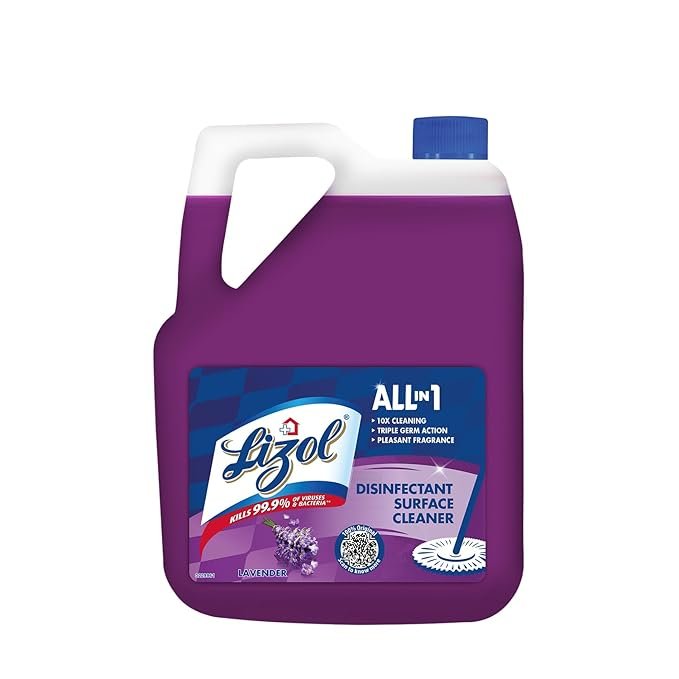 Lizol 5 Litre - Lavender, Disinfectant Surface & Floor Cleaner Liquid 