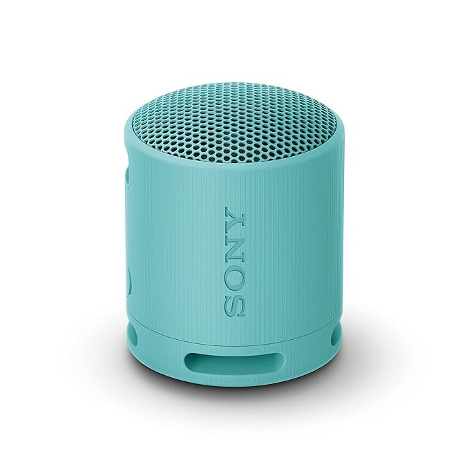 Sony [New Srs-Xb100 Wireless Bluetooth Portable Lightweight Super-Compact Travel Speaker,Extra-Durable Ip67 Waterproof & Dustproof,16 Hrs Batt,Versatile Strap,Extra Bass & Hands-Free Calling-Blue