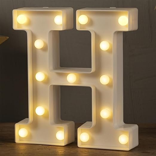 Letter lamp (H) Alphabets