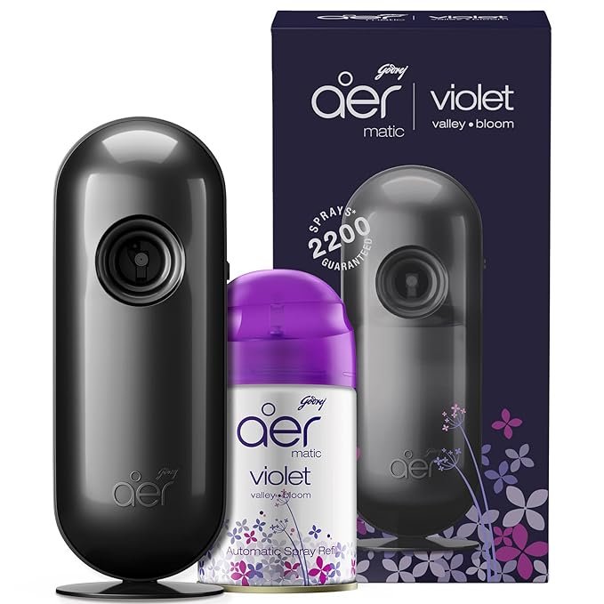 Godrej Aer Matic Room Freshener - Violet Valley Bloom Automatic Spray  (225 ml) 4.341,536 Ratings & 2,845 Reviews