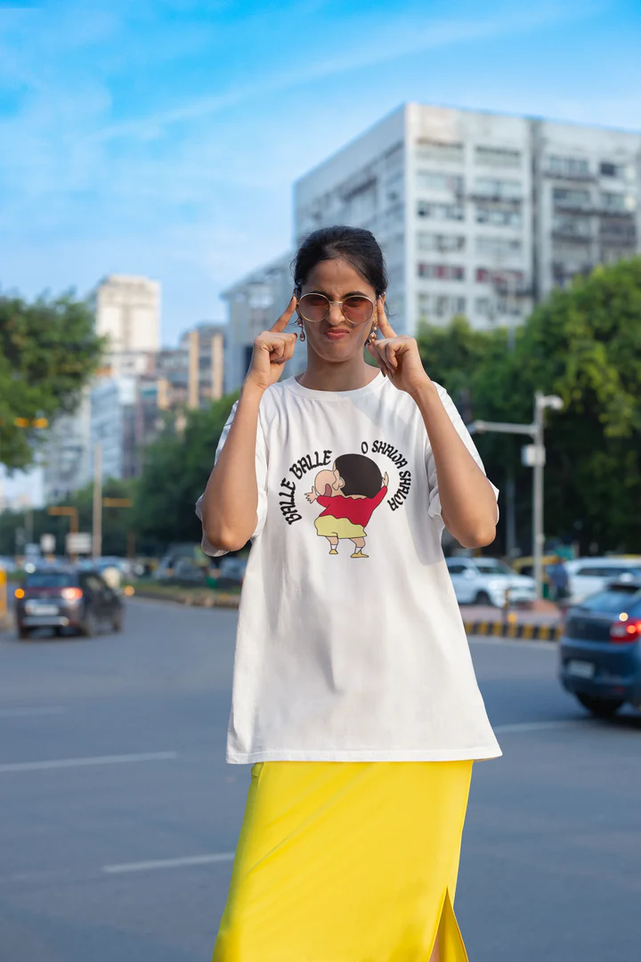 Balle Balle | Shinchan | Oversized Unisex T-Shirt